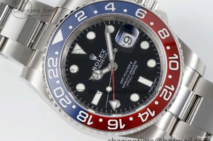 Blue Black CHS Best 1:1 Dial Ceramic Steel BLRO GMT-Master Red II Edition 904L APSF VR3186 116719 0810